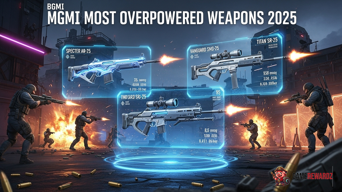 BGMI Most Overpowered Weapons 2025